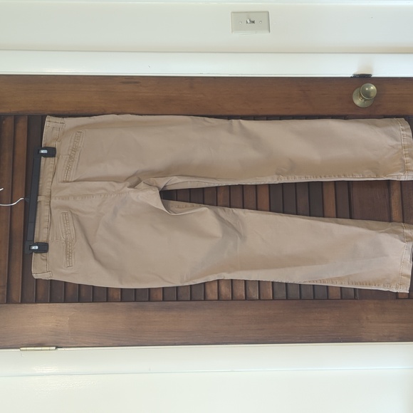 Old Navy khaki boot cut pants in tan size 14 - Picture 2 of 4